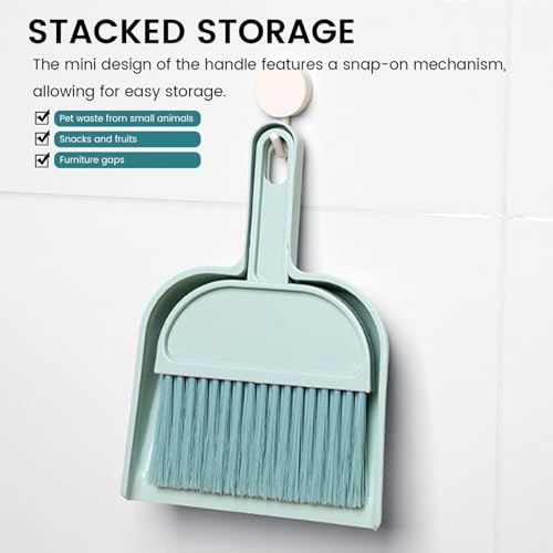 Lawnrden Kleiner Besen und Staubpan Set tragbarer Mini -Handbesen und Dustpan Combo für Home Tisch Keyboard Sofa Küche |. Bürstenset – Bild 8