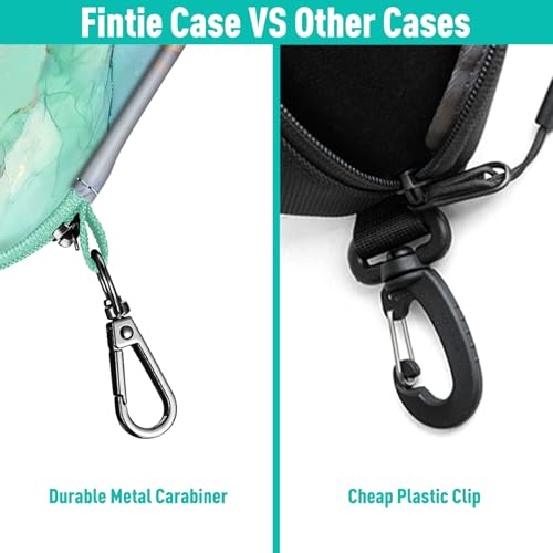 Image of FINTIE Sunglasses Case, Hard EVA Shell Shockproof Sport Glasses Case with Metal Carabiner Travel Zipper Eyeglasses Holder
