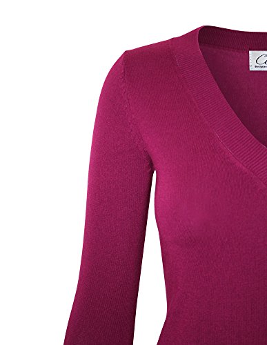 Image of Cielo Women's Solid Soft Stretch Pullover Knit Sweater