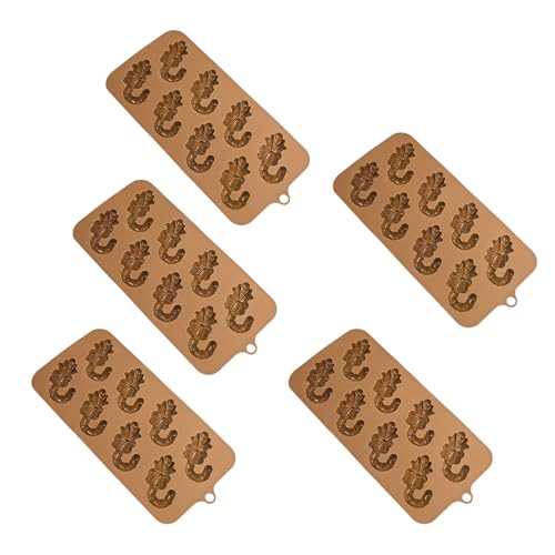 5Pcs Flexible Silicone Baking Molds for Christmas Chocolate Easy Releases Cake Candy and Cookie Baking Tool Chocolate Molds - Image 3