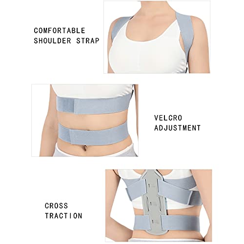 Yfdm Brace Support Belt Adjustable Back Posture Corrector Clavicle Spine Back Shoulder Lumbar Posture Correction Corset For Posture (Color : Blue, Size : Small) #TOP3