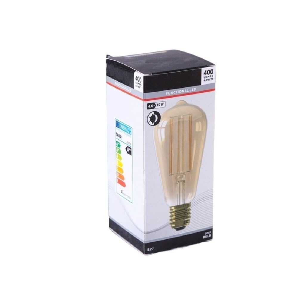 fengyan Casa Bombillas 10 unids/Lote ST64 AC220V E27 4W filamento Flexible Edison Bombilla Regulable Retro ámbar LED Espiral Bombilla Flexible Familiar Lámpara