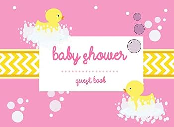 Baby Shower Guest Book: Pink Duck Advice for Parents and Gift Log