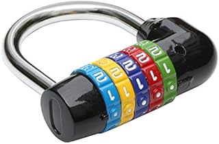 TRIXES 5-Number Combination Padlock Black