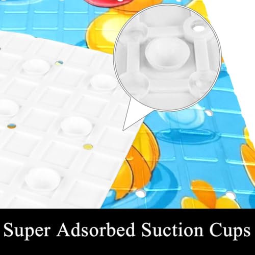 Tapis de bain antidérapant canard en PVC extra long - 4