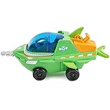 PAW PATROL, Aqua Pups - Basis Fahrzeug Spielzeugauto im Sägefisch-Design mit Rocky Welpenfigur, Spielzeug geeignet für Kinder ab 3 Jahren