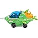PAW PATROL, Aqua Pups - Basis Fahrzeug Spielzeugauto im Sägefisch-Design mit Rocky Welpenfigur, Spielzeug geeignet für Kinder ab 3 Jahren