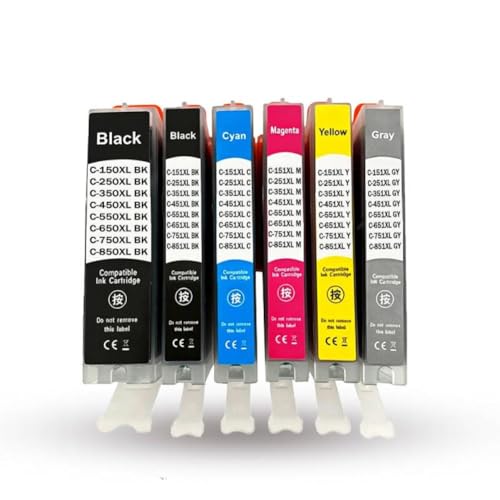 Cartouche PGI-650 CLI-651 haute capacité compatible Canon MG6460 MG6660