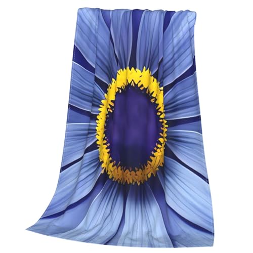 Couverture en flanelle florale 152x127 cm douce et légère pour lit - 4