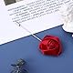 Warmhm Herren Handgefertigte Rose Blumen Boutonniere Krawattennadel Anstecknadel Für Festliche Anlässe Weinrot Elegantes Accessoire Für Hochzeit Business Und Feierlichkeiten