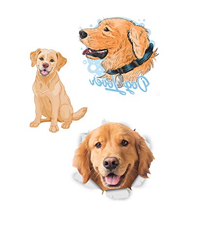 Golden Retriever Collection (Golden Labrador Iron on Transfer Sheet)