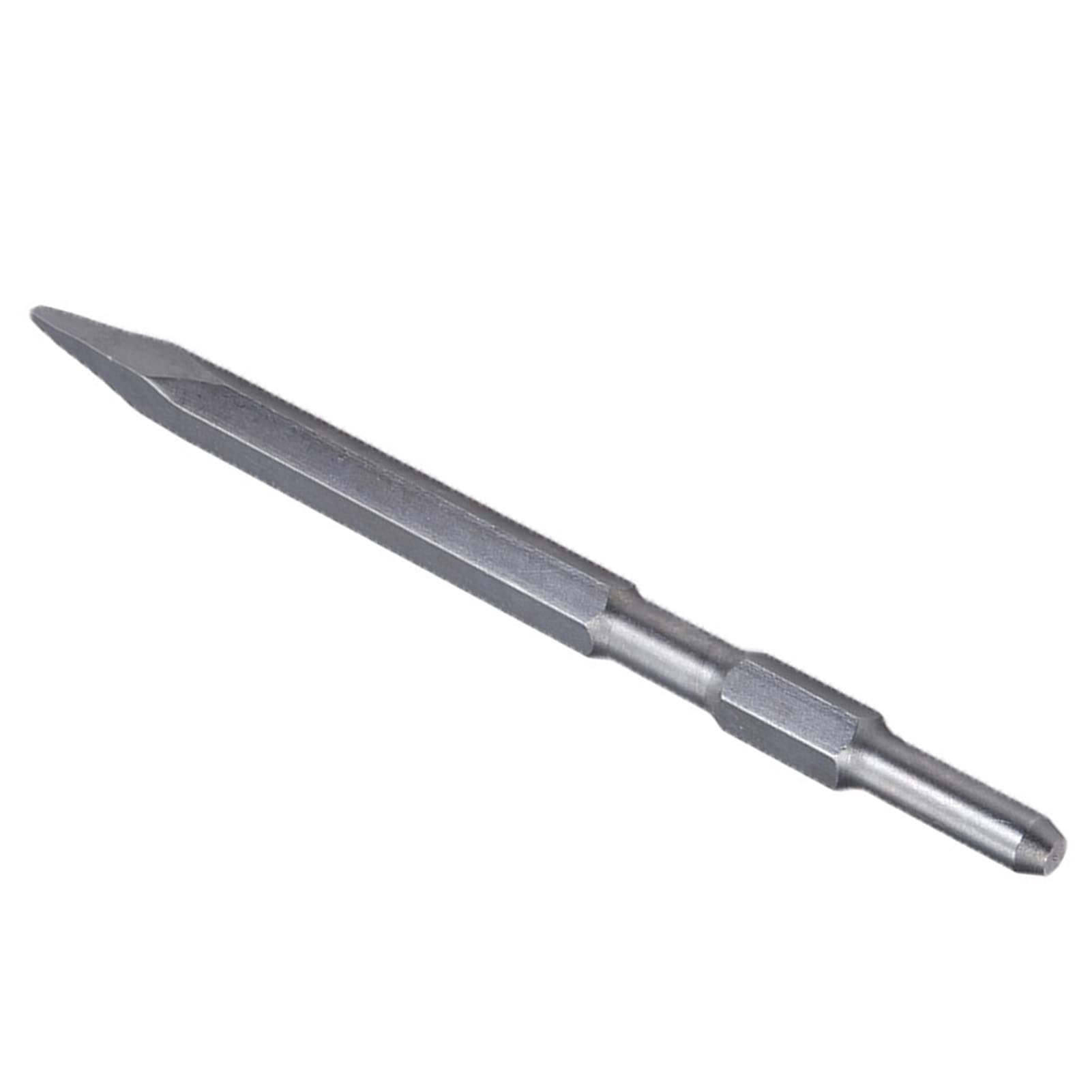 Ciseau à Pointe Hexagonale, Ciseau en Acier Robuste pour Béton et Poignée, Accessoire de Pioche électrique, Outil de Démolition et de Construction, 17x280MM (Pointe 17x280MM)