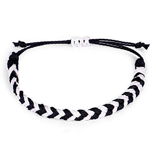 4-6 Pcs Beach Braided Strings Rope Bracelet Adjustable Handmade Waterproof Friendship Wrap Bracelets Woven Wrist Cord Wristband Ocean Surfing Concise Jewelry For Men Women Teen Girl-4 Pcs #TOP1