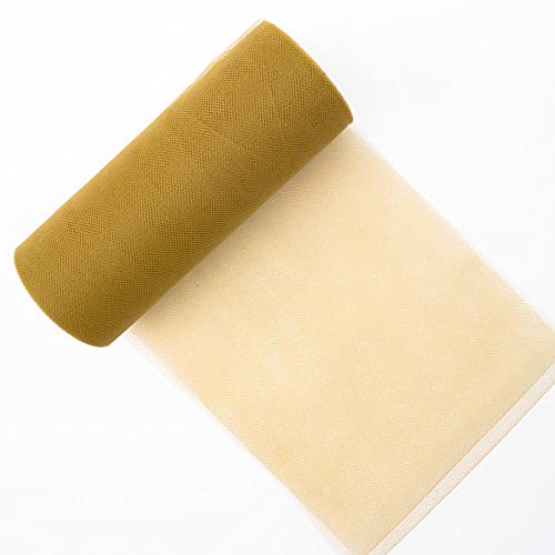Creative Ideas Tulle Fabric Roll 6 by 25 yd (75) 29 Colors Available Gold