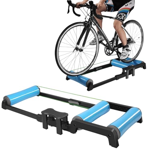 Foldable Bike Rollers Indoor Trainer for Road & MTB Bikes