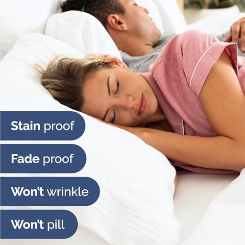 Queen Size 4 Piece Sheet Set - Comfy Breathable & Cooling Bed Sheets Set - Hotel Luxury Bedding for Women, Men, Kids, Teens, Boys & Girls - Deep Pockets, Ultra-Soft, Wrinkle Free - Oeko-Tex - White - Thumbnail 3