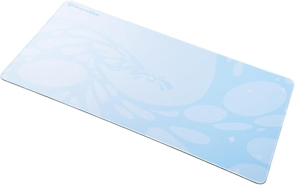 GravaStar かわいい水色 ゲーミングマウスパッド 超大型 XLサイズ マウスパッド ラバー素材 400x800x3mm 国内正規品 ブレー - 1