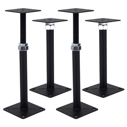 Poteaux de cric de sol réglables 22,9-33 cm lot de 2