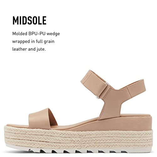 Sorel Women's Cameron Flatform Sandals - Honest Beige - Size 8 #TOP3