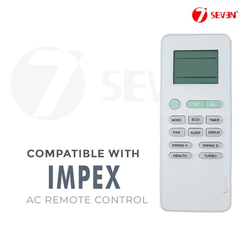 Image of 7SEVEN Compatible Impex Ac Remote Original GYKQ-52 Model 145 with ECO Hotkey Suitable for Split and Window Air Conditioner Recommend to Match Exisiting Remote Control Key by Key