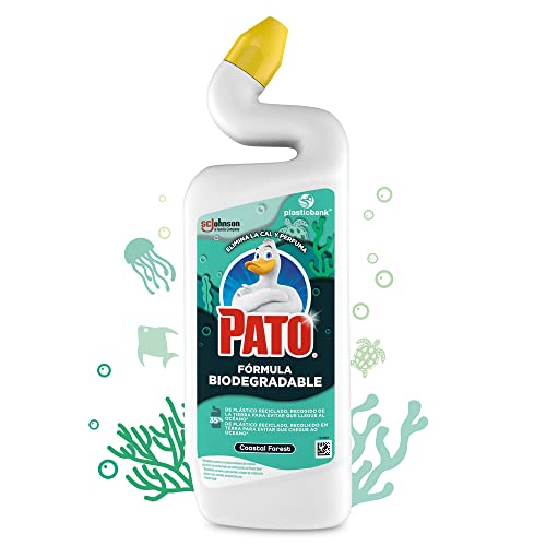 PATO - WC Biodegradable Fragancia Coastal Forest, Limpiador Antical y Perfume para Inodoro, Formato: 750 ml