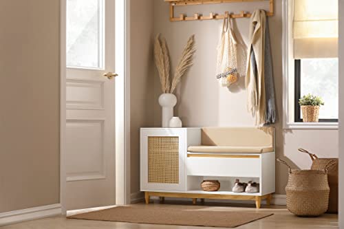 SoBuy Scarpiera con aspetto reticolare Panca con