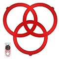 3 Pack Flush Valve Seal for Kohler, Upgraded Silicone Material Toilet Ring Seal Canister Flush Valve Toilet Gasket Replacement Parts Toilets Tank Parts Gasket for K-GP1059291