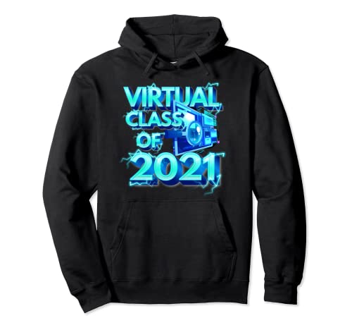 Virtual Senior 2021 - Clase de 2021 Senior Sudadera con Capucha