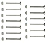 Bank Shot Billiards Set of 13 Foosball Screw Men Player Bolts and Lock-Nuts 1-3/16 inch