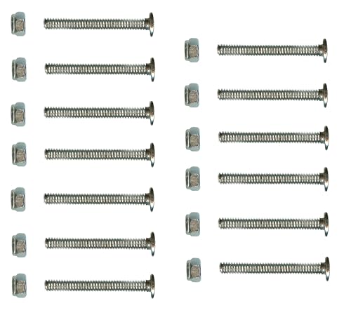 Bank Shot Billiards Set of 13 Foosball Screw Men Player Bolts and Lock-Nuts 1-3/16 inch