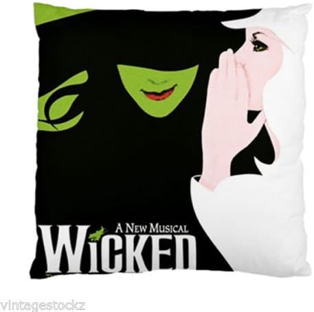 Custom Wicked the New Musical Pillow Case Cover Protector 18"x18" Two Sides Pillow Case Cushion Case Cover