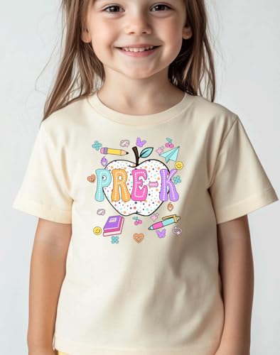 Image of Kids Toddler Boys Girls Back to School Shirt First Day of Preschool T-Shirt Short Sleeve Top