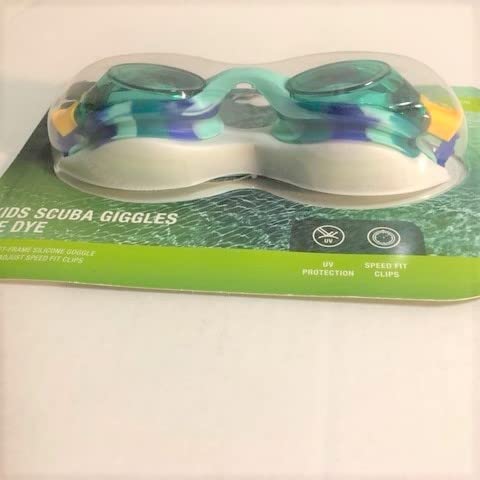 Speedo Kids Scuba Ridgles Tie Dye Goggles - Light Seafoam Jade