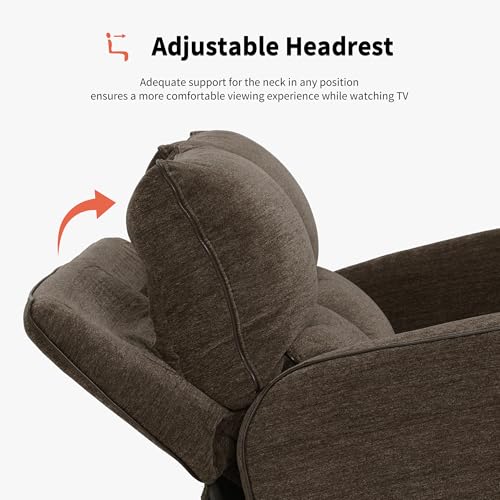 Image of MCombo 60 in Wall Hugger Reclining Loveseat Recliner, RV Sofa 6924 (Brown)