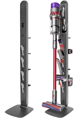 boailydi Metal Vacuum Stand for Dyson Gen5 V15 V12 V11 V10 V8 V7 V6 Cordless Vacuum Organizer with 4...