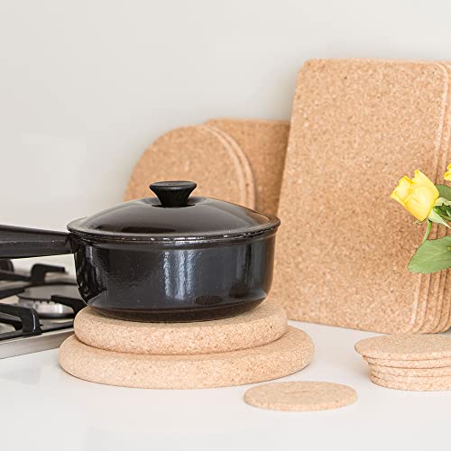 T&G Woodware T&G Rectangular Table Mats In Cork, 28 X 20 X 0.6 Cm, Set Of 6 #TOP6