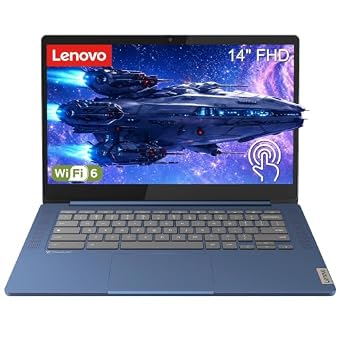Lenovo Chromebook 14" Touchscreen Laptop, 8-Core CPU, 64GB Storage