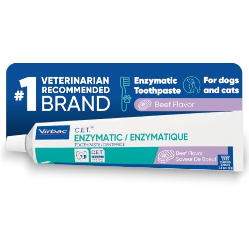 C.E.T. Enzymatic Toothpaste for Dogs and Cats, Beef, 2.5oz
