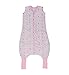 Produktbild schlummersack Schlafsack mit Füßen Sommer 1 Tog 100 cm dünn Elefanten rosa | Kinder Schlafsack mit Beinen und verlängerten Bündchen für eine Körpergröße 100-110cm Füßen 1 Tog