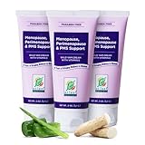 At Last Naturals Wild Yam Cream Hormone Balance for Women Menopause PMS Relief with Vitamin E Helps Smooth Dry Skin Reduce Hot Flashes and Promotes Well Being (1 Pack of 3 units)
