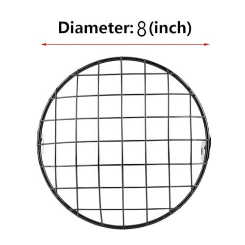 Protecteur grille de phare AV moto universelle 7 pouces pour sécuriser votre éclairage - 6
