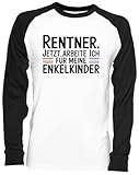 Rentner Jetzt Arbeite Ich Für Meine Enkelkinder Blance Camiseta De Béisbol Unisex White Baseball tee Tshirt Unisex