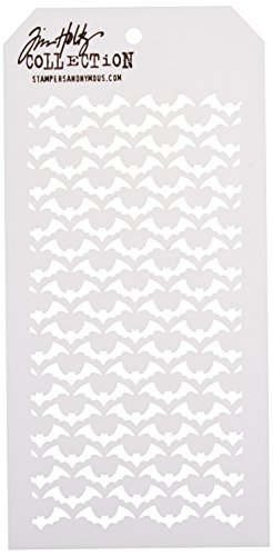 Tim Holtz Layered Stencil 4.125x8.5-Batground