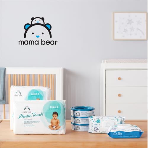 Amazon Brand - Mama Bear 99% Water Baby Wipes, Hypoallergenic, Fragrance Free,72 Count (Pack of 6) - image 7