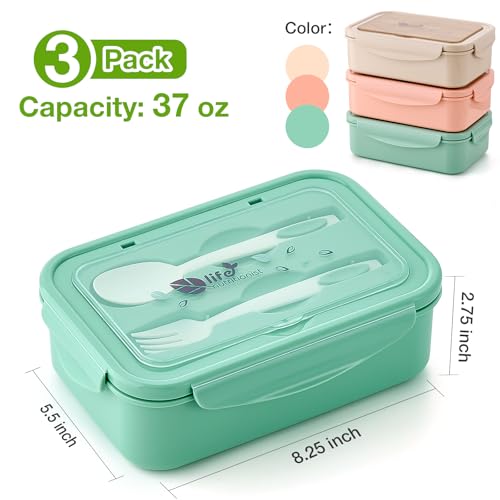 Mfacoy DERTYU 3 Pack Bento Boxes For Adults/Kids thumb #2