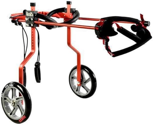 Silla de ruedas para perros de 2 ruedas y soporte trasero para gatos