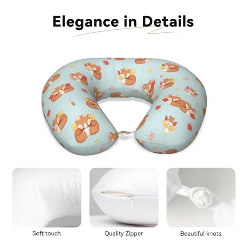 Almohada de cuello de poliéster para viaje U miniatura 3