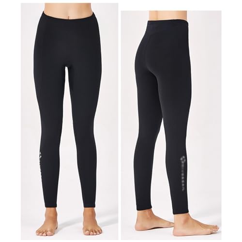 Chaqueta y pantalones de neopreno para mujer, 2mm, manga larga, con cremallera frontal, para natación, surf, snorkeling, buceo, navegación (Pantalones XX-Large) miniatura 2