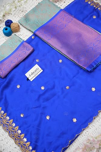 Image of Fabcartz South Indian Half and Half Saree For Women