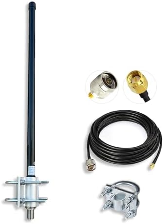 ADS-B Antenna 1090MHz 978MHz Antenna N-Type Female Omnidirectional Fiberglass Indoor/Outdoor High Gain 6DBi ADS-B Receiver RTL SDR Software Defined Radio USB Stick Dongle Tuner Receiver